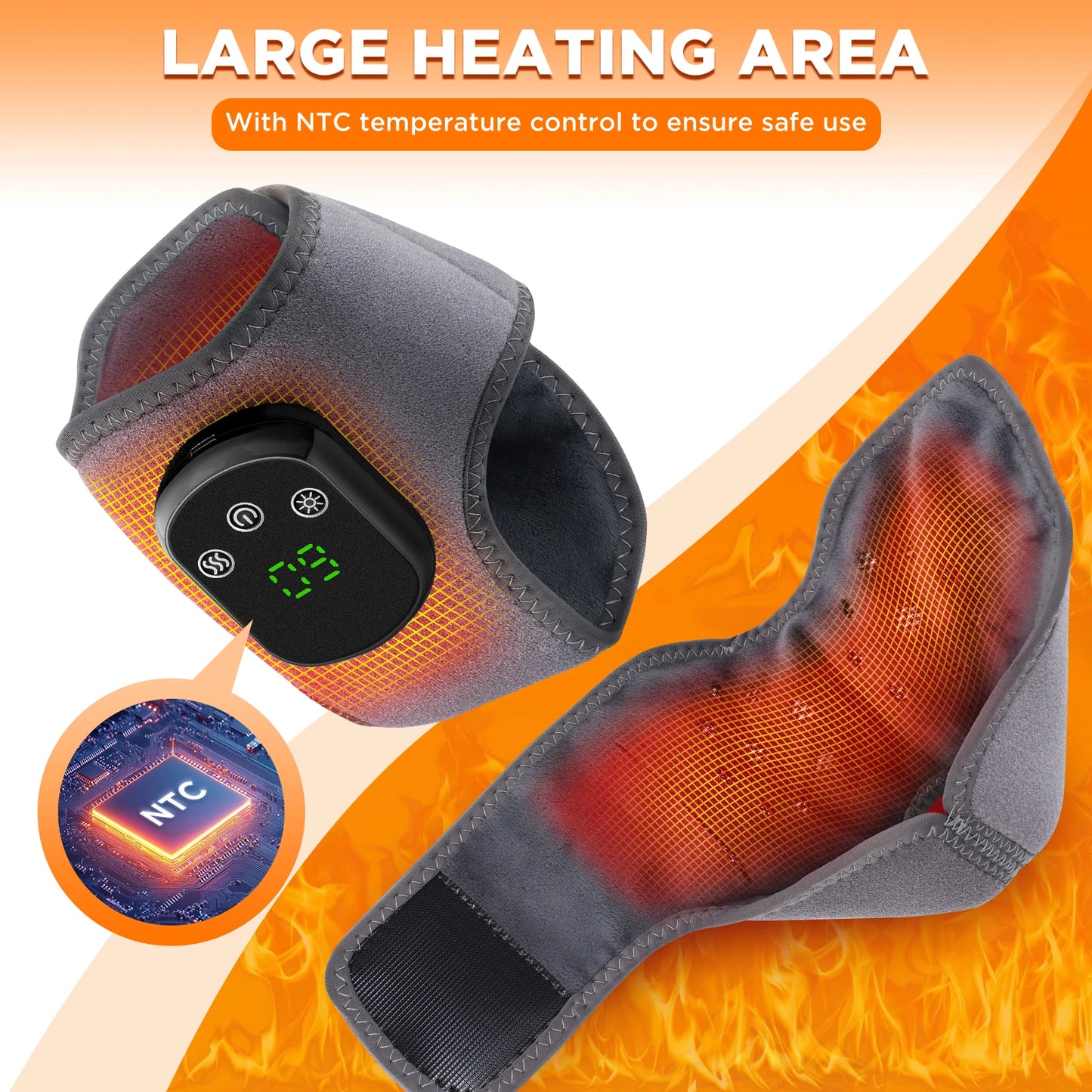 Revolutionary Heating Ankle Massage Belt - Experience Soothing Electric Hot Compress & Vibrating Massage for Ultimate Foot and Wrist Support